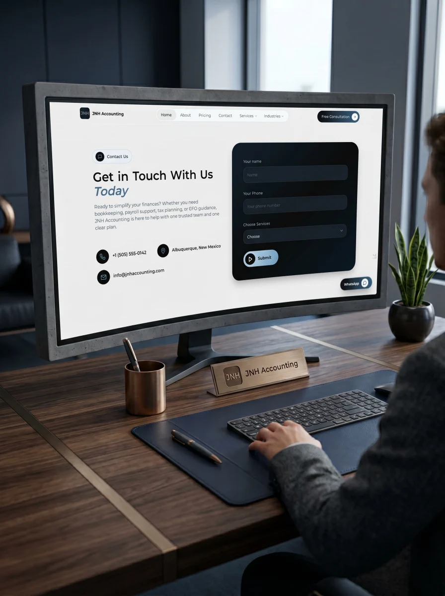 JNH Accounting — Data-First Dashboard